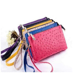 OMG OMG FAUX OSTRICH LEATHER PURSES OMG OMG FAUX OSTRICH LEATHER PURSES