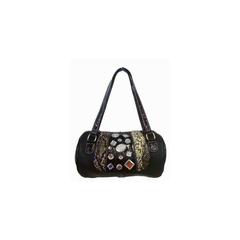 Black Rhinestone Barrel Bags