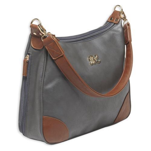 Hobo Style Purse with Holster Gray/Tan
