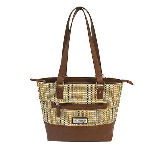 VISM Concealed Carry Woven Tote Brown