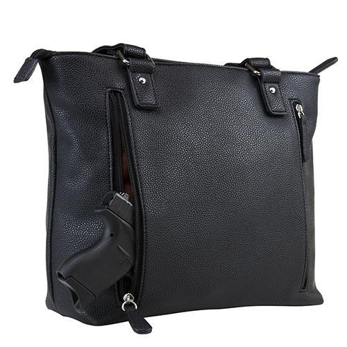 VISM Concealed Carry Quilted Tote Black