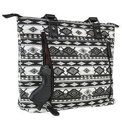 VISM Concealed Carry Printed Tote Black