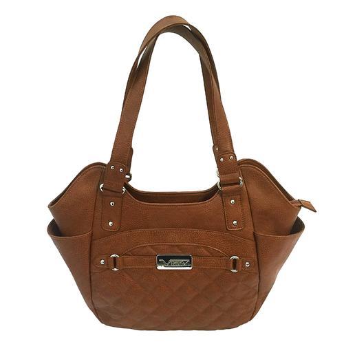 Concealed Carry Quilted Hobo Brown, Large