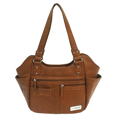 VISM Concealed Carry Hobo Bag Brown, Large