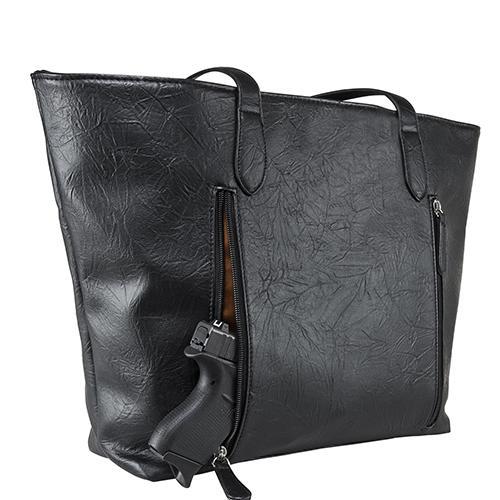 VISM Concealed Carry Tote Bag Black