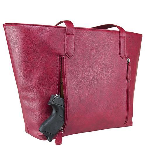 VISM Concealed Carry Tote Bag Red