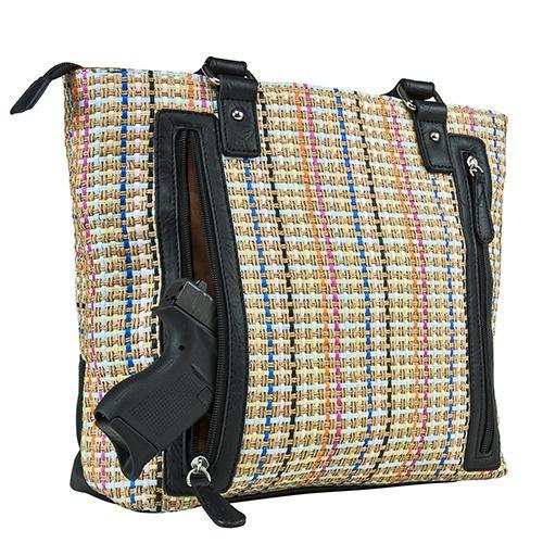 VISM Concealed Carry Woven Tote Black