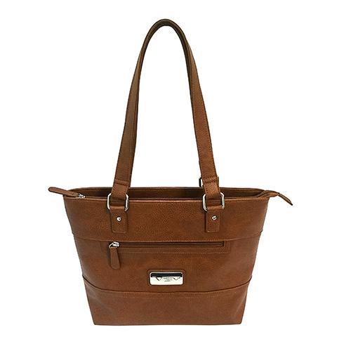 VISM Concealed Carry Tote Bag Brown