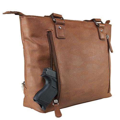 VISM Concealed Carry Satchel Brown, Small