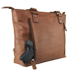 VISM Concealed Carry Satchel Brown, Small