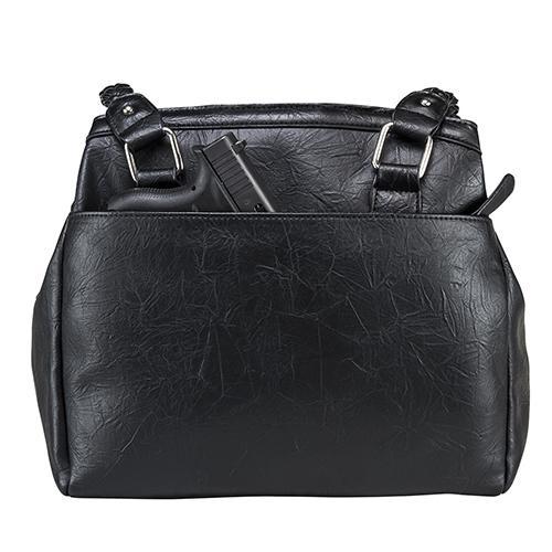 VISM Concealed Carry Braided Tote Black