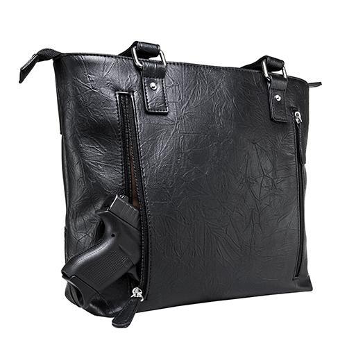 VISM Concealed Carry Tote Bag Black