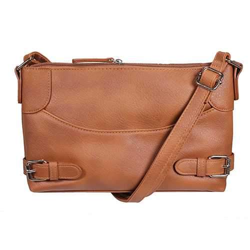 Small Dome Cross body Bag Brown