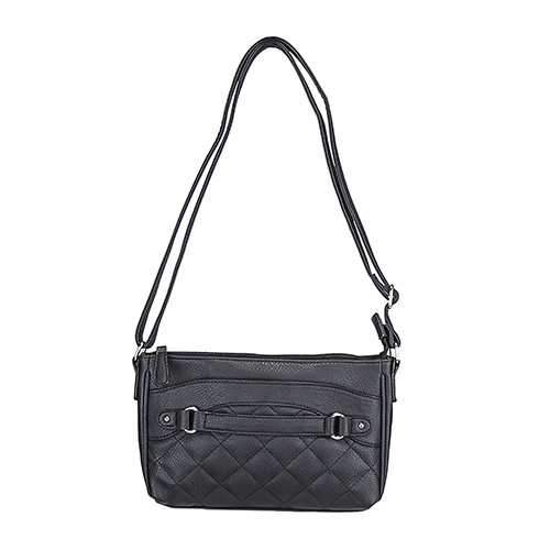 Quilted Cross body Bag Black