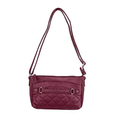 Quilted Cross body Bag Red