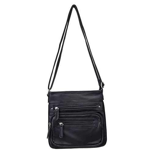 Messenger Crossbody Bag Small, Black