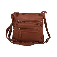 Messenger Crossbody Bag Small, Brown