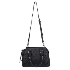 Daisy Crossbody Satchel Black