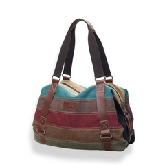 VIVA VOYAGE Canvas Shoulder Bag From Journey Collection with FREE GIFT of RFID Card Protector Wallet