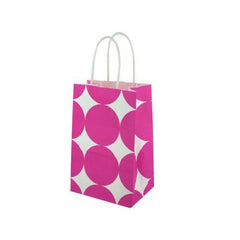 Small Pink Dots Paper Gift Bag ( Case of 96 )