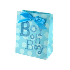 Medium "Boy Oh Boy" Dotted Gift Bag ( Case of 108 )