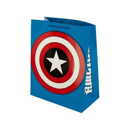 Large Captain America Gift Bag ( Case of 72 )