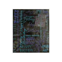 Medium Black & Blue Birthday Gift Bag ( Case of 60 )