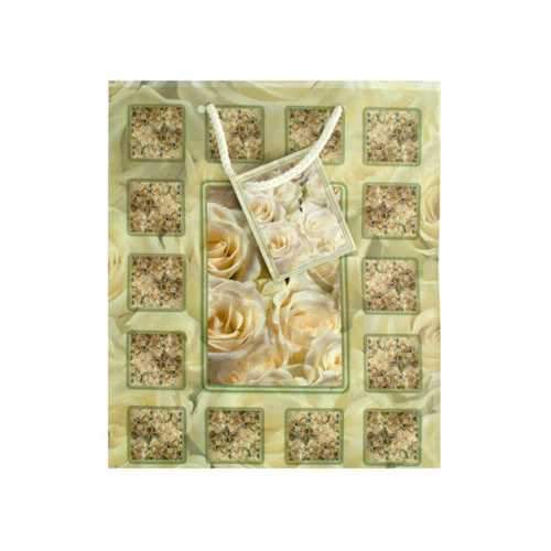 Medium White Rose Gift Bag ( Case of 90 )