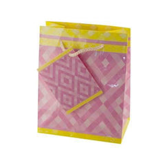 Small Pink Diamonds Gift Bag ( Case of 72 )