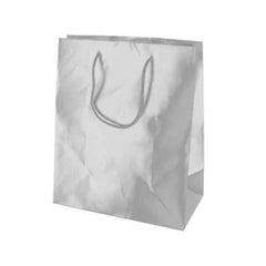 Medium Matte Silver Gift Bag ( Case of 30 )
