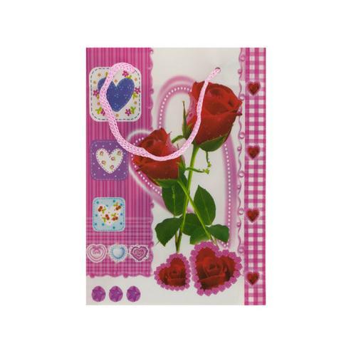 Roses & Hearts Gift Bag ( Case of 96 )