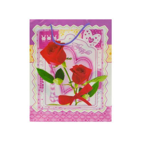 125" Best Wishes/Roses Gift Bag ( Case of 48 )