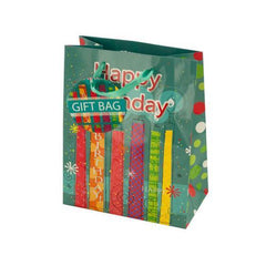 Happy Birthday Festive Candles Gift Bag ( Case of 24 )