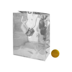 Medium Gold & Silver Holographic Gift Bag ( Case of 72 )