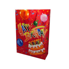 bday xl gift bag 1381 red ( Case of 12 )