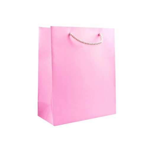 Medium Solid Pink Gift Bag ( Case of 24 )