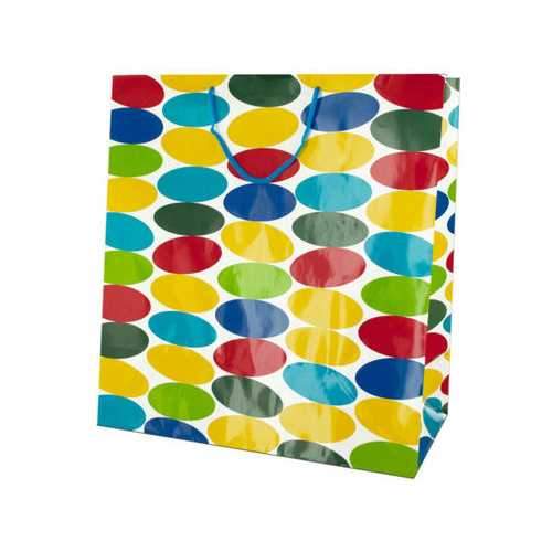 Extra Large Multi-Colored Dots Gift Bag ( Case of 24 )