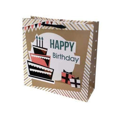 Large Happy Birthday Cake Gift Bag ( Case of 72 )