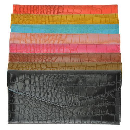 Croco Print Fashion Coorful Ladies Wallet/ Clutch