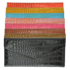 Croco Print Fashion Coorful Ladies Wallet/ Clutch